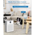 Air Purifier for Large Rooms up to 2400 Sq.ft,Smart WIFi HEPA Air Purifiers with and Washable Pre-Filter for Wildfire,Pollen, Dust, Pet Fur & Odor, AP407, White+Gray Air Purifier for Large Rooms up to 2400 Sq.ft,Smart WIFi HEPA Air Purifiers with and Washable Pre-Filter for Wildfire,Pollen, Dust, Pet Fur & Odor, AP407, White+Gray
