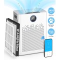 Air Purifier for Large Rooms up to 2400 Sq.ft,Smart WIFi HEPA Air Purifiers with and Washable Pre-Filter for Wildfire,Pollen, Dust, Pet Fur & Odor, AP407, White+Gray Air Purifier for Large Rooms up to 2400 Sq.ft,Smart WIFi HEPA Air Purifiers with and Washable Pre-Filter for Wildfire,Pollen, Dust, Pet Fur & Odor, AP407, White+Gray