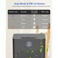 Air Purifiers for Large rooms up to 2300 Sq.ft, Air Purifiers for Allergies and Asthma, Wildfire, Pet Odor, Pollen, with Washable Pre-Filter, AP307, Black + Gray