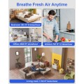 Air Purifiers for Large rooms up to 2300 Sq.ft, Air Purifiers for Allergies and Asthma, Wildfire, Pet Odor, Pollen, with Washable Pre-Filter, AP307, Black + Gray
