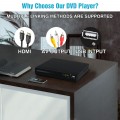 DVD Player for TV with HDMI 1080P Small VCR Player with Remote Portable CD Player for Home