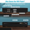 DVD Player for TV with HDMI 1080P Small VCR Player with Remote Portable CD Player for Home