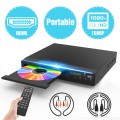 DVD Player for TV with HDMI 1080P Small VCR Player with Remote Portable CD Player for Home