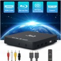 Blu Ray DVD Player with HDMI, Portable Blue ray Player for TV Mini 1080P Blue-Ray Disc Player Compact CD Player