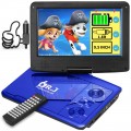 DR. J 11.5" Portable DVD Player with HD 9.5" Swivel Screen