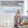 Smart Wi-Fi Air Purifier, DR.J Professional H13 True HEPA Filter, Air Purifiers for Home Large Room up to 1800 Ft², Air Cleaner for Allergies, Pet Odor, Smoke, Dust, Works with Alexa