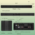 DR.J Professional Soundbar with Subwoofer, 2.2 CH Bluetooth HDMI Sound Bar for TV 3D Surround Sound System