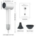 High Speed Hair Dryer with Diffuser, 110,000 RPM Brushless Motor for Fast Drying Ionic Blow Dryer, 1500W 4 Temps/2 Speeds for Women Home