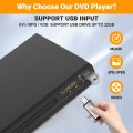 DVD Players HDMI DVD CD Player for Smart TV Compact VCR Player for Home Small CD Player with Remote