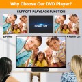 DVD Players HDMI DVD CD Player for Smart TV Compact VCR Player for Home Small CD Player with Remote