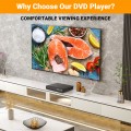 DVD Players HDMI DVD CD Player for Smart TV Compact VCR Player for Home Small CD Player with Remote