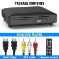 Mini DVD Player for TV with HDMI Small DVD VCR Player with Remote Compact CD Player for Home