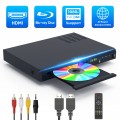 Blu Ray DVD Players with Remote, Portable Blue Ray Player Support 1080P, Support All DVDs and Region A1 Blu-Rays