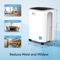 DR.J Professional Dehumidifier for Basement and Home, 50 Pints 4500 Sq. Ft Dehumidifiers with Drain Hose