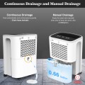 DR.J Professional 50 Pints Dehumidifier with Drain Hose, 4500 Sq.ft for Basements, 24H Timer & Full Water Indicator