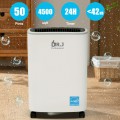 DR.J Professional 50 Pints Dehumidifier with Drain Hose, 4500 Sq.ft for Basements, 24H Timer & Full Water Indicator