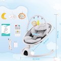 DR.J Professional Baby Swing for Infants, Bluetooth Baby Chairs with 5 Speed 10 Lullabies 3 Timer Settings, Touch Screen for 5-20 lb, 0-9 Months