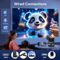 【2025 New】DR. J Professional Mini Projector, Compatible with HDMI and 5.1 Bluetooth, 4K Support, Portable Use, Compact Space, Home and Outdoor Theater