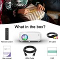 Mini WIFI Projector 1080P FHD Portable Projector for Home Supported