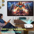 Mini WIFI Projector 1080P FHD Portable Projector for Home Supported