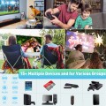 Projector with WiFi and Bluetooth 5.1, 1080P Full HD Projector, Portable Mini Projector