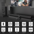 DR.J Professional 2.1 CH Soundbar, 2 in 1 Sound Bar for TV with Subwoofer Bluetooth/HDMI-ARC/AUX/Opt Surround Sound TV Speaker