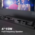 DR.J Professional 2.1 CH Soundbar, 2 in 1 Sound Bar for TV with Subwoofer Bluetooth/HDMI-ARC/AUX/Opt Surround Sound TV Speaker