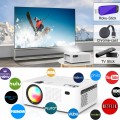 5G WiFi 250" DISPLAY Projector with Bluetooth Full HD, 4K Native 1080P  Projector, 120" Projector Screen Included