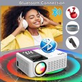 DR.J Professional 5G WiFi Projector with Bluetooth 5.1,  HD Movie Projector, 1080P Supported Mini Projector