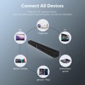 DR.J Professional Soundbar, 2.2 CH Bluetooth 5.0 Sound Bar with Subwoofer, HDMI-ARC, Separable Design