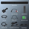 DR.J Professional Soundbar, 2.2 CH Bluetooth 5.0 Sound Bar with Subwoofer, HDMI-ARC, Separable Design