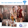 Projector with WIFI, 100" Projector Screen Included  Projector, Support 1080P