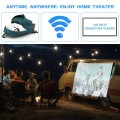 Projector with WIFI, 100" Projector Screen Included  Projector, Support 1080P