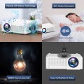 Projector with WiFi and Bluetooth 5.1, Portable Outdoor Mini Projector, 1080P Full HD Supported