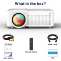 Projector with WiFi and Bluetooth 5.1, Portable Outdoor Mini Projector, 1080P Full HD Supported