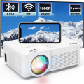 Projector with WiFi and Bluetooth 5.1, 1080P Full HD Projector, Portable Mini Projector