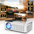 DR.J Professional 5G WiFi Projector with Bluetooth 5.1,  HD Movie Projector, 1080P Supported Mini Projector