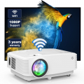 Mini WIFI Projector 8500 Lumen 1080P FHD Supported Portable Outdoor Movie Projector